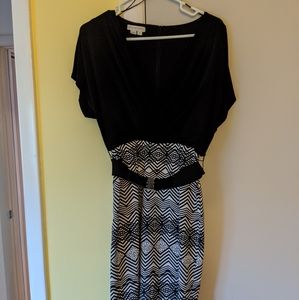 Black and white dress